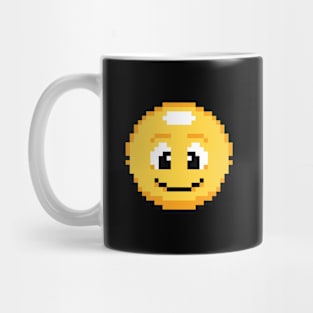 Smiling Pixel Emoji Mug